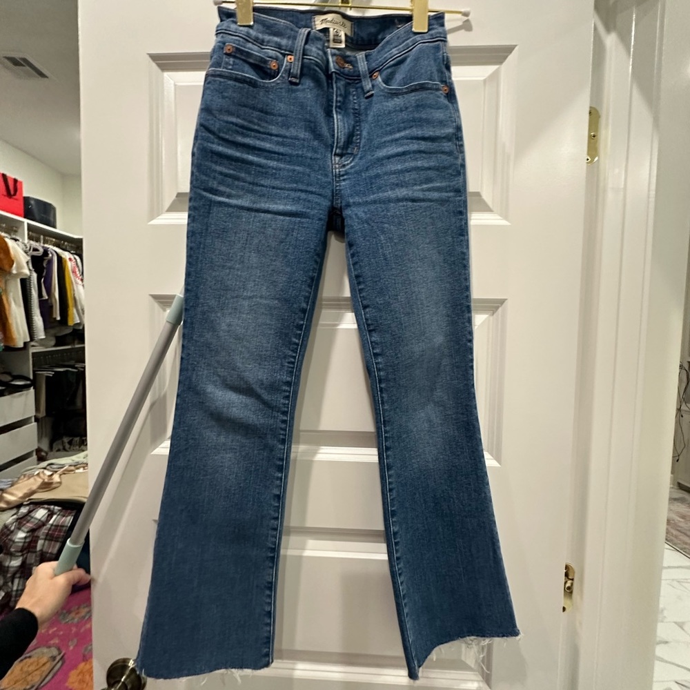 Madewell size 24 cropped, worn once, originally $138
$70
